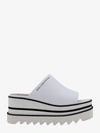 Stella Mccartney Sneak-elyse Platform Slide Sandal In White