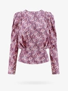 Isabel Marant Graphic-print Silk-blend Blouse In Multicolor