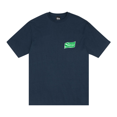 Pre-owned Stussy Soda Can Tee 'navy' In Blue