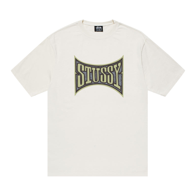 Pre-owned Stussy Champion Pigment Dyed Tee 'natural' In White