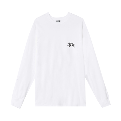 Pre-owned Stussy Basic Long-sleeve Tee 'white'