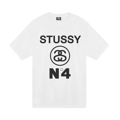 Pre-owned Stussy No.4 Pigment Dyed Tee 'natural' In White