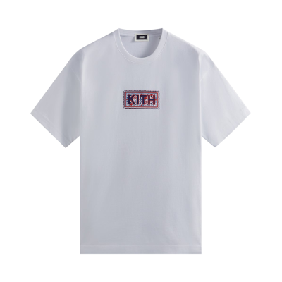 Pre-owned Kith Needlepoint Classic Logo Tee 'white'