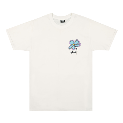 Pre-owned Stussy Flower Tee 'white'