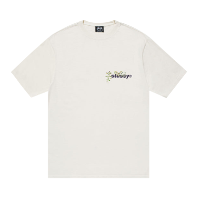Pre-owned Stussy Bokay Pigment Dyed Tee 'natural' In White