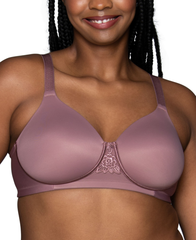 Vanity Fair Full Figure Beauty Back Smoother Wireless Bra 71380 In Flushed  Fig