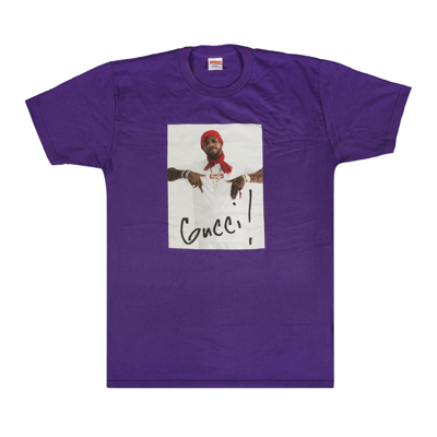 Pre-owned Supreme Gucci Mane T-shirt 'purple'