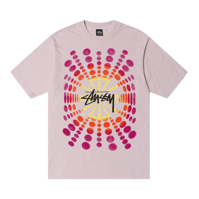 Pre-owned Stussy Atticus Pigment Dyed Tee 'blush' In Pink