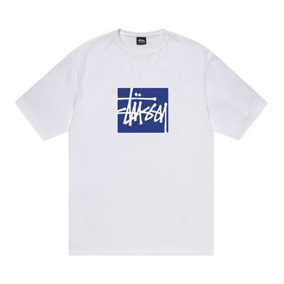 Pre-owned Stussy Stock Box Tee 'white'