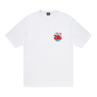 Pre-owned Stussy Skateman Tee 'white'