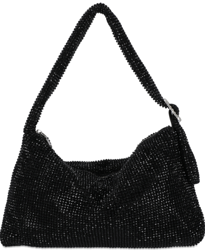 Inc International Concepts Diamond Mini Soft Shoulder Bag, Created For Macy's In Black,black