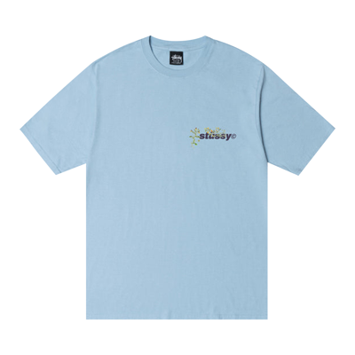 Pre-owned Stussy Bokay Pigment Dyed Tee 'sky Blue'