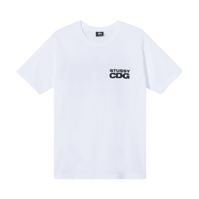 Pre-owned Stussy X Comme Des Garçons Surfman T-shirt 'white'