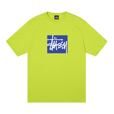 Pre-owned Stussy Stock Box Tee 'keylime' In Green