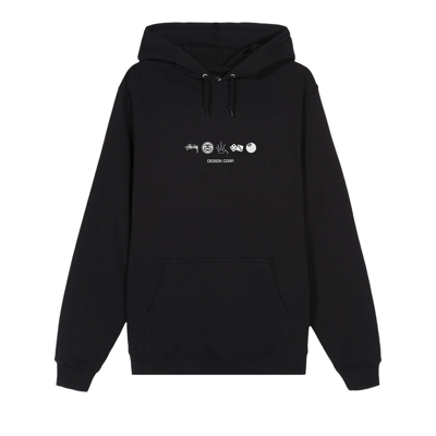 Pre-owned Stussy Global Desigh Corp. Hoodie 'black'