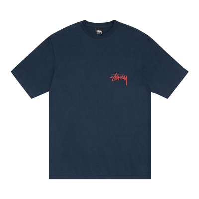 Pre-owned Stussy Skate Tough Tee 'navy' In Blue