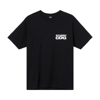 Pre-owned Stussy X Comme Des Garçons Surfman T-shirt 'black'