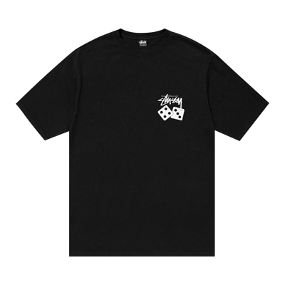 Pre-owned Stussy Dice Pigment Dyed Tee 'black'