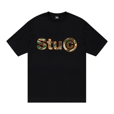 Pre-owned Stussy Stu C. Camo Tee 'black'