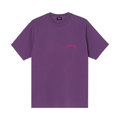 Pre-owned Stussy Sphinx Pig. Dyed Tee 'purple'