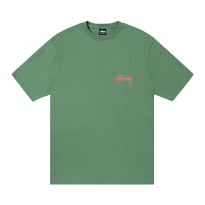 Pre-owned Stussy Ist Lion Tee 'green'