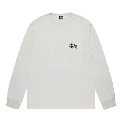 Pre-owned Stussy Basic Pigment Dyed Long-sleeve Tee 'natural' In White