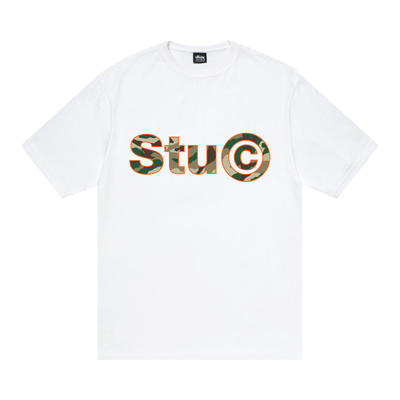 Pre-owned Stussy Stu C. Camo Tee 'white'