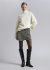 OTHER STORIES SHORT TWEED WRAP SKIRT