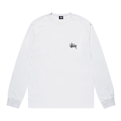 Pre-owned Stussy Basic Long-sleeve Tee 'white'