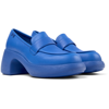 Camper Thelma 70mm Leather Loafers In Blue