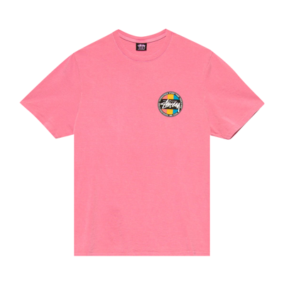 Pre-owned Stussy Classic Dot Pigment Dyed Tee 'pink'