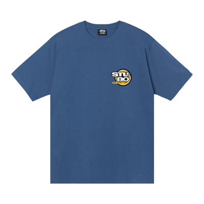 Pre-owned Stussy Hot 80 Tee 'midnight' In Blue