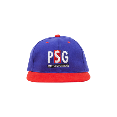 Pre-owned Paris Saint-germain Vintage  Home Cap 'navy/red' In Blue