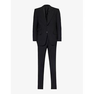 TOM FORD SHELTON PEAK-LAPEL STRETCH-WOOL SUIT