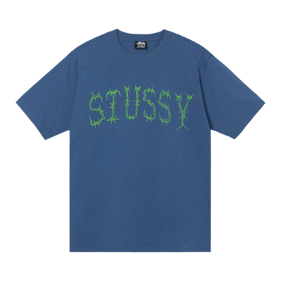 Pre-owned Stussy Barb Tee 'midnight' In Blue