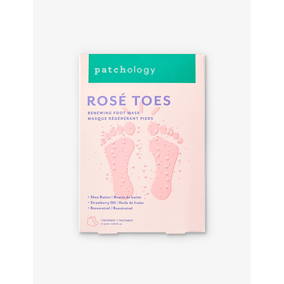 PATCHOLOGY ROSÉ TOES RENEWING FOOT MASK SINGLE TREATMENT