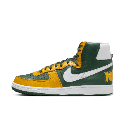Nike Terminator High Sonic Sneaker In Yellow/black/green