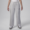 Jordan Icon Play Big Kids' Open Pants In Grey