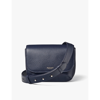 ASPINAL OF LONDON ASPINAL OF LONDON WOMEN'S NAVY ELLA LOGO-EMBOSSED LEATHER CROSS-BODY BAG