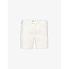 Tom Ford Nylon Faille Classic Swim Shorts In White