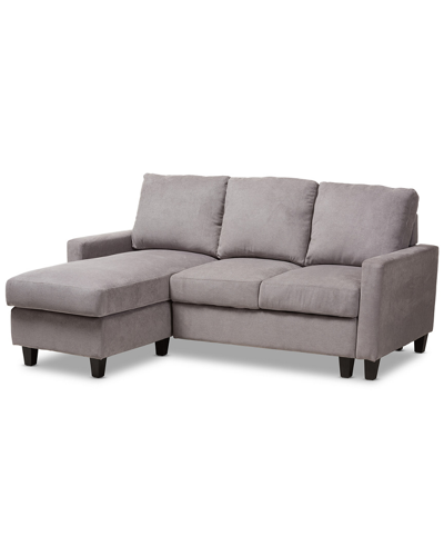 Design Studios Greyson Reversible Sectional Sofa In Gray