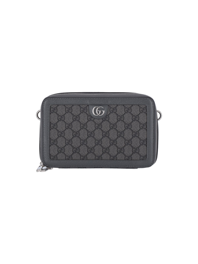 Gucci "ophidia Gg" Mini Bag In Gray