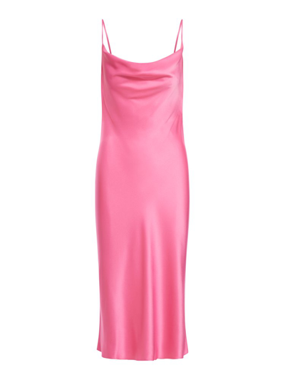 Stella Mccartney Strapped Midi Dress In Pink