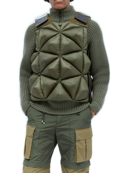 Moncler Genius Moncler X Pharrell Williams Holly Down Waistcoat In Green