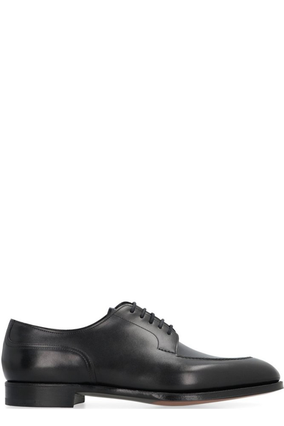 Edward Green Leather Lace-up Shoes In Black
