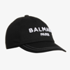 BALMAIN BLACK COTTON CAP