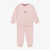 TOMMY HILFIGER GIRLS PINK ORGANIC COTTON BABY TRACKSUIT