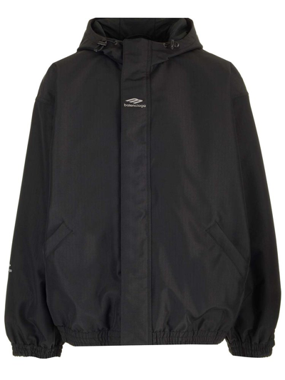 Balenciaga 3b Sports Icon Ski Jacket In Noir