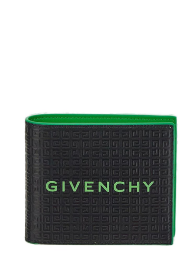 Givenchy Logo Detailed Bifold Wallets In Green