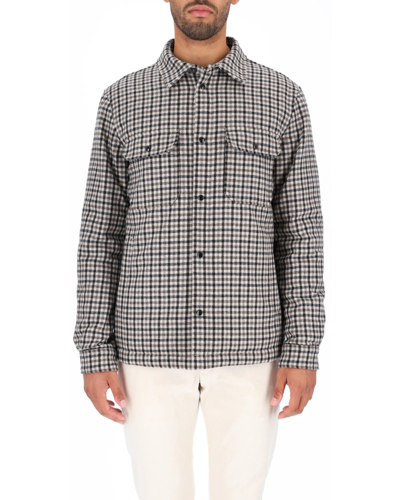 Woolrich Checked Straight Hem Shirt Jacket In Multi